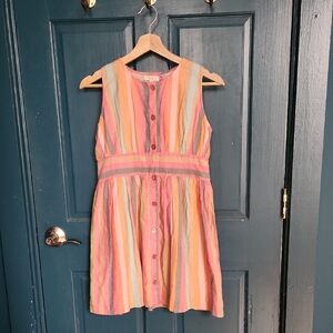 Pink Chicken Striped Dress